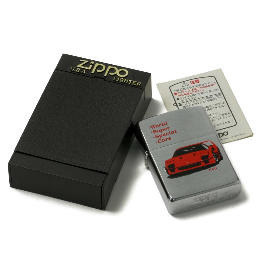 絶版/ヴィンテージ Zippo ジッポー 中古 1995年製造Super Cars F40 スーパーカー [S]ほぼ新品同様｜zippo-flamingo｜09