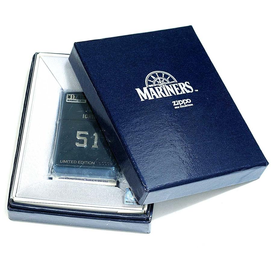 イチロー ZIPPO 51 マリナーズ 限定品 2003 MLB ケース箱付 ZIPPO（ジッポー） 絶版/ヴィンテージ 中古 2003年製造MARINERS