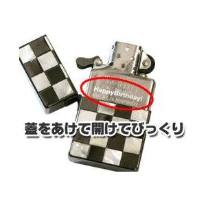 Zippo インナー名入れオプション オイルタンク部分 ゴシック体のみ（※ライターと一緒にご購入下さい） メール便可｜zippo-flamingo｜02