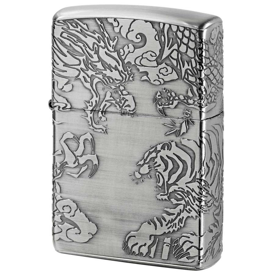 Zippo ジッポ ジッポー ライター 4面連続デザイン 龍虎 Dragon and