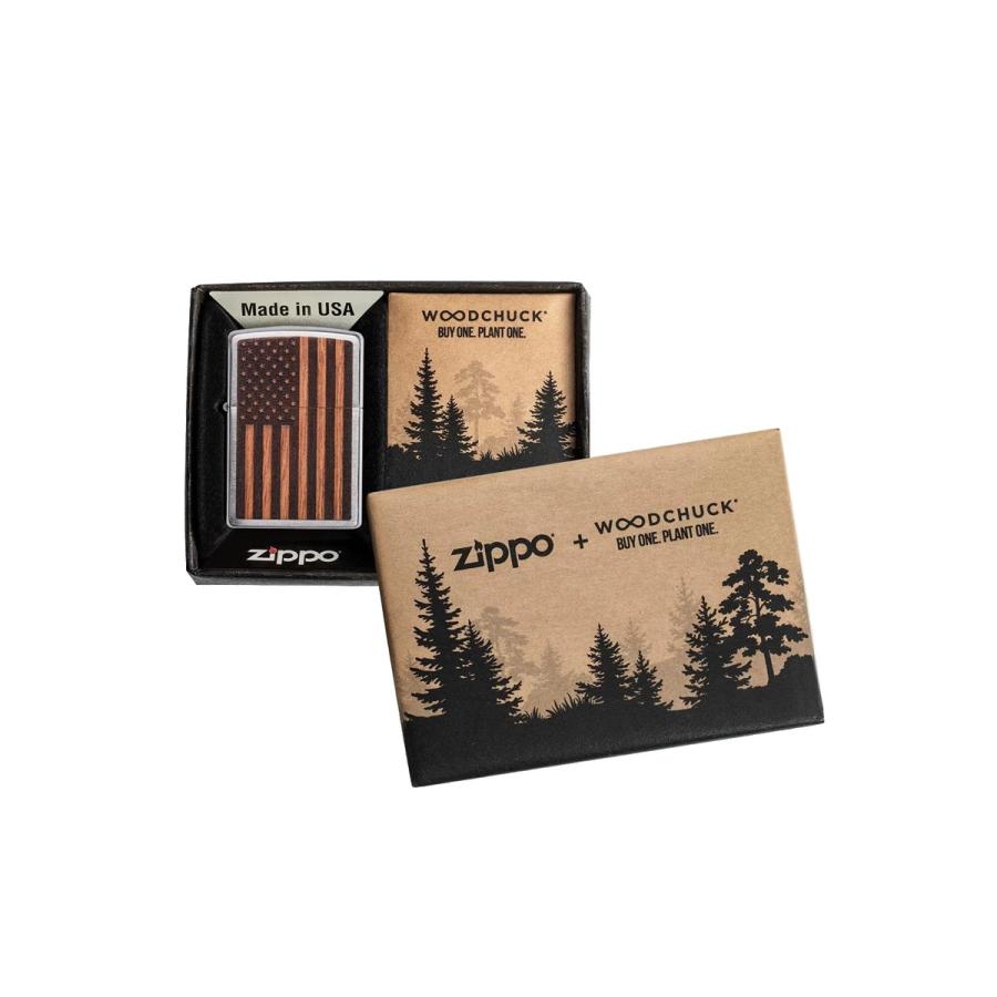 Zippo ジッポライター Woodchuck BUY ONE. PLANT ONE. 29966 メール便可 us1011Zippo専門