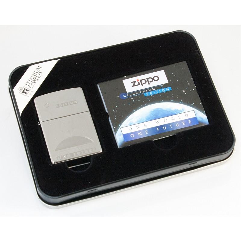 ZIPPO ワン・ワールド ワン・フューチャー ONE WORLD ONE FUTURE チタンコーティング 1999年製 ジッポーライター