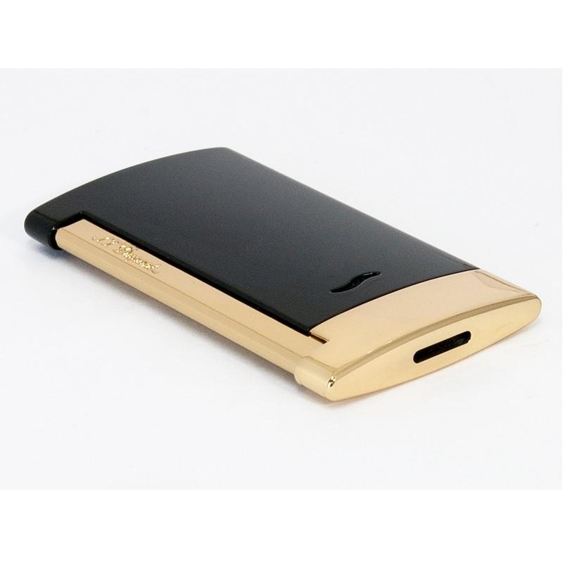 S T Dupont Slim7 デュポン スリム７ ターボガスライター ブラック イエローゴールド 喫煙具とお香の専門店 Landing 通販 Yahoo ショッピング