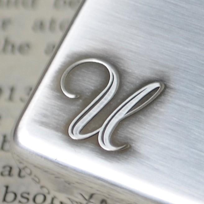 ZIPPO ジッポーライター Alphabet アルファベット - U -の画像