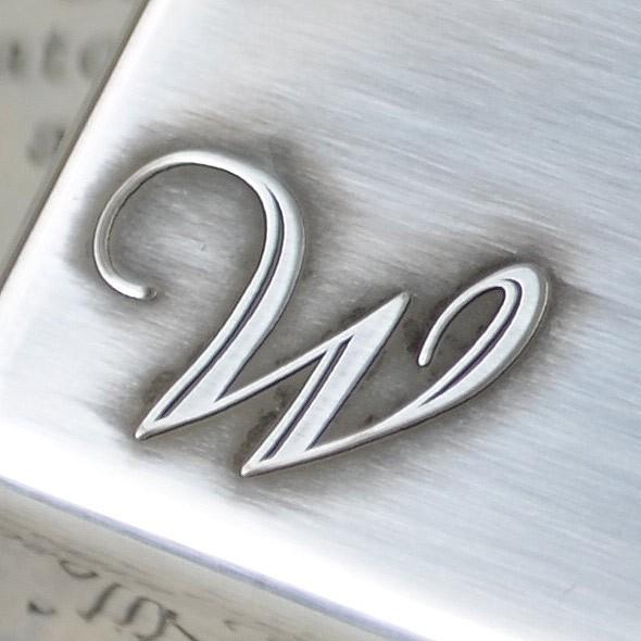ZIPPO ジッポーライター Alphabet アルファベット -W -の画像