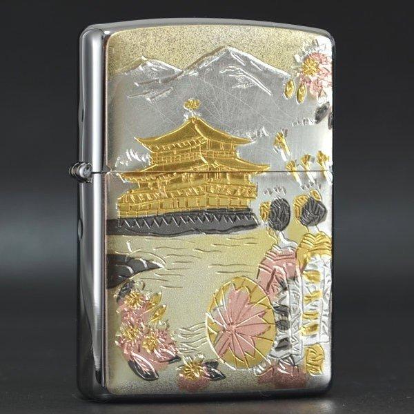 ZIPPO - ジッポーライター 電鋳板 金閣寺 喫煙具、ライター-ライター