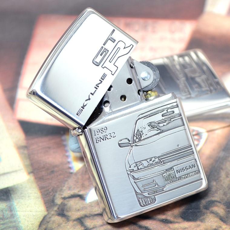 ジッポ スカイラインGT-R ZIPPO ライター 日産公認 GTR-BNR32 Zippo ジッポー スカイライン GT-R エンブレム 日産 自動車