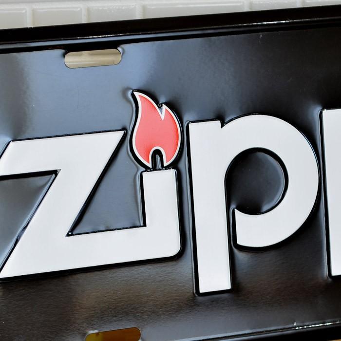 ZIPPO ZIPPOナンバープレート 黒 × 白ロゴ : ZIPPO Specialty ZIPPO ZIPPOナンバープレート 黒 × 白ロゴ : ZIPPO Specialty