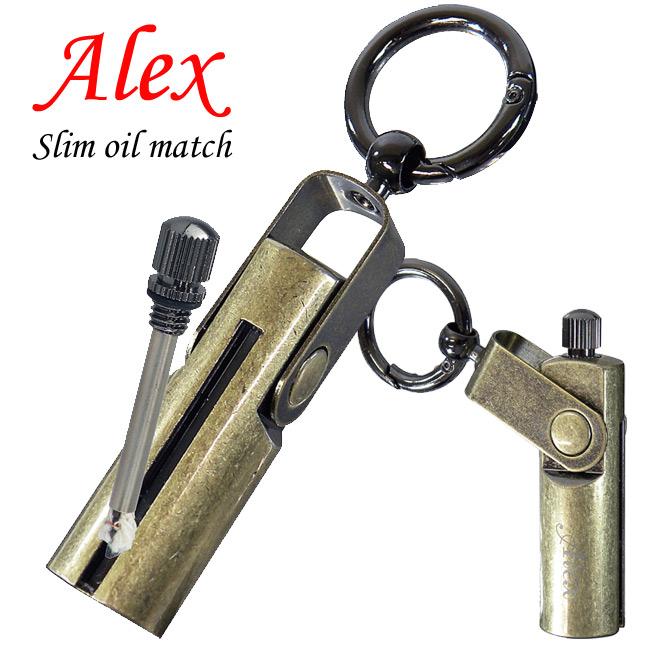 Alexアレックス スリムオイルマッチ ブラスバレル : ZIPPO Specialty