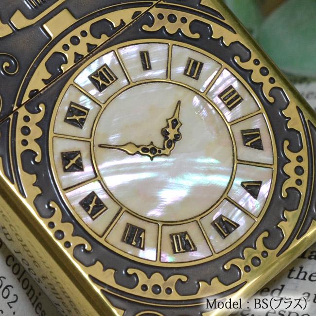 ZIPPO ジッポーライター ARMOR SHELL WATCH INLAY シェルウォッチインレイ BS（ブラス）の画像