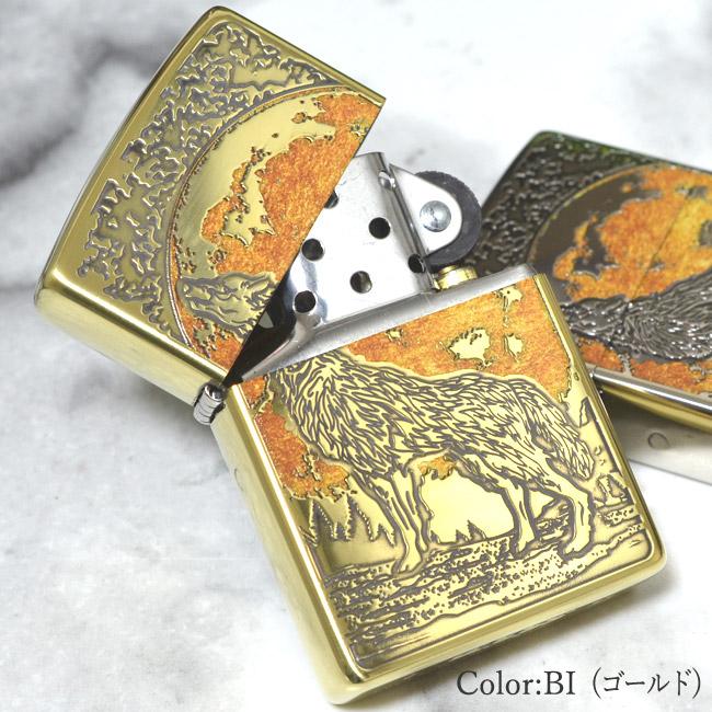 ZIPPO（ジッポー） ジッポーライター ウルフ オオカミ ブラス 2BI-WOLF