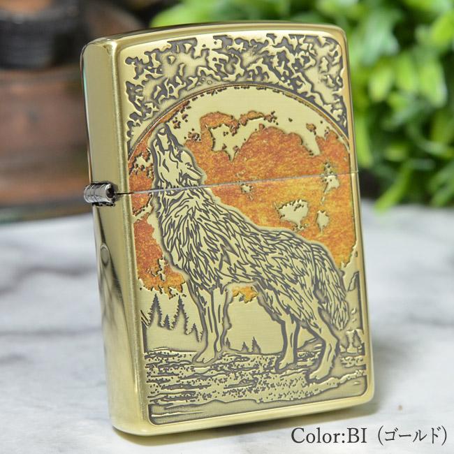 ZIPPO（ジッポー） ジッポーライター ウルフ オオカミ ブラス 2BI-WOLF