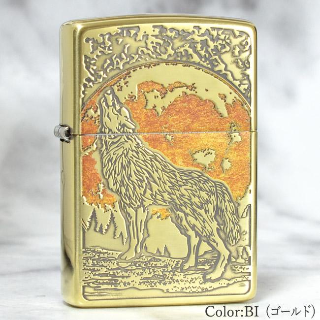 ZIPPO（ジッポー） ジッポーライター ウルフ オオカミ ブラス 2BI-WOLF