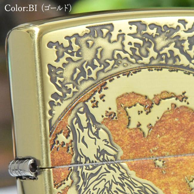 ZIPPO（ジッポー） ジッポーライター ウルフ オオカミ ブラス 2BI-WOLF