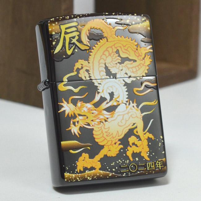 ZIPPO（ジッポー） ジッポーライター 令和六年度干支「辰」モデル 黒 