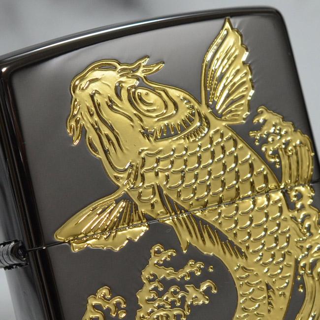 ZIPPO ジッポーライター 和柄 カープ 鯉 昇り鯉 2BKG-CARP ZIPPO ジッポーライター 和柄 カープ 鯉 昇り鯉 2BKG-CARP