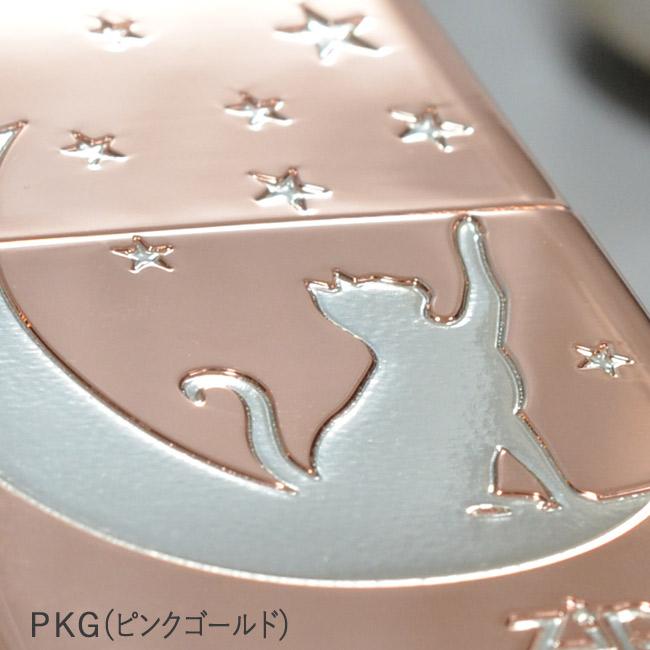 ZIPPO（ジッポー） ジッポーライター 月とネコ PKG ツキトネコ ピンク