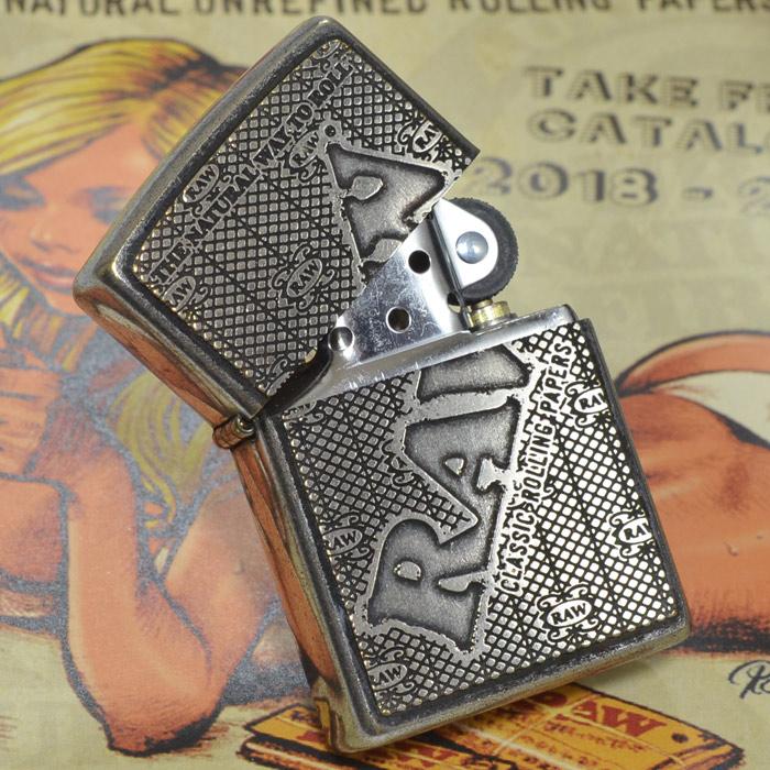 ZIPPO ジッポーライター RAW Zippo ウォーターマークメタル : ZIPPO 