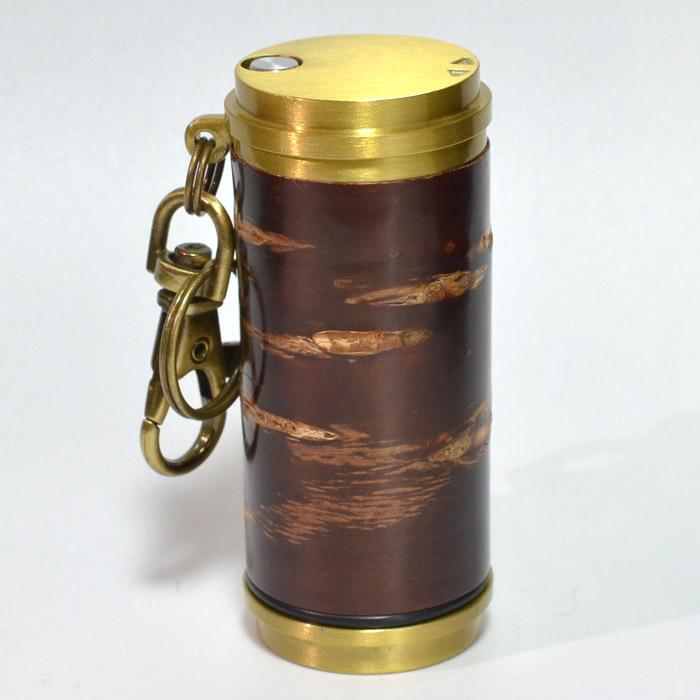 アイコス対応携帯灰皿 アッシュシリンダー ブラス サクラボ .sakulab