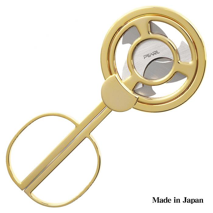 Pearl トリプルブレードシガーカッター　ゴールド 葉巻用 シガーカッター 日本製 三枚刃 トリプルブレード ゴールド