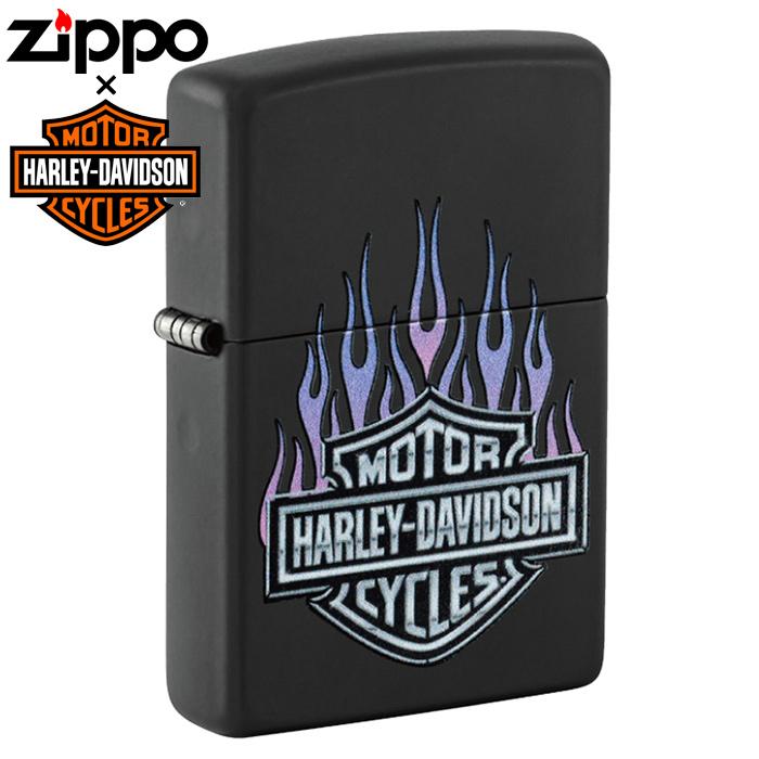 ZIPPO（ジッポー） HARLEY-DAVIDSON HD-46677（黒×紫炎）[ZIPPO