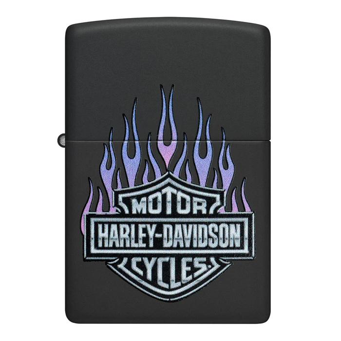 ZIPPO（ジッポー） HARLEY-DAVIDSON HD-46677（黒×紫炎）[ZIPPO