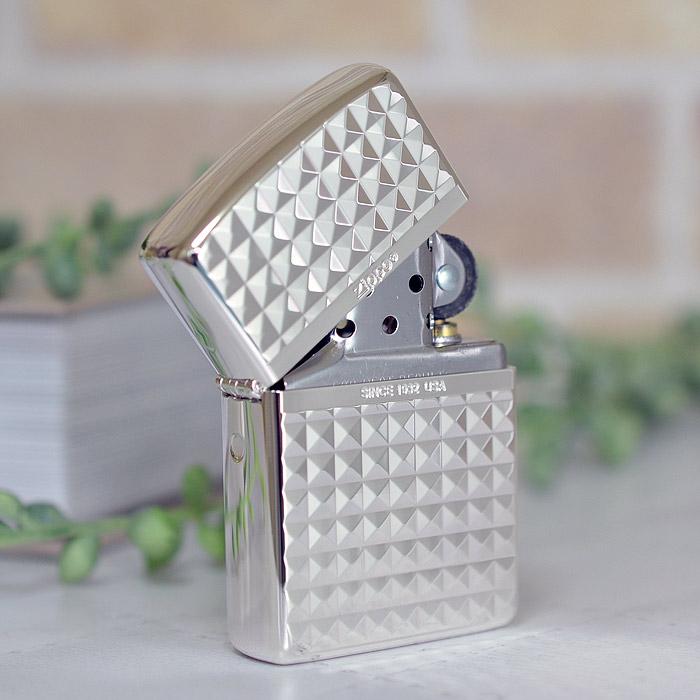 ARMOR アーマー  3D深彫り彫刻 両面加工  16SD-DD ダイヤモンドヘッド ◆ ZIPPO ジッポーライター_1