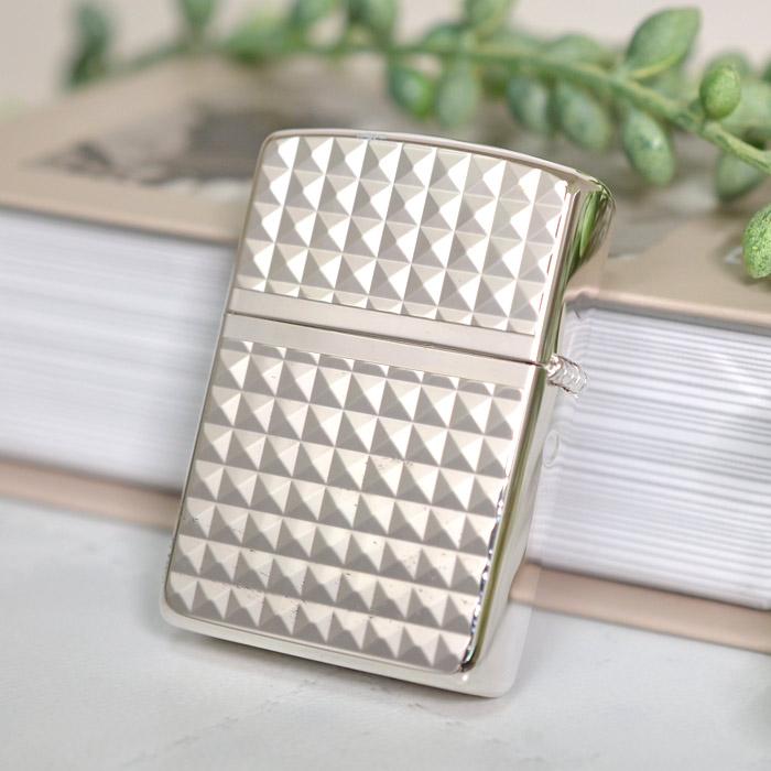 ARMOR アーマー  3D深彫り彫刻 両面加工  16SD-DD ダイヤモンドヘッド ◆ ZIPPO ジッポーライター_3