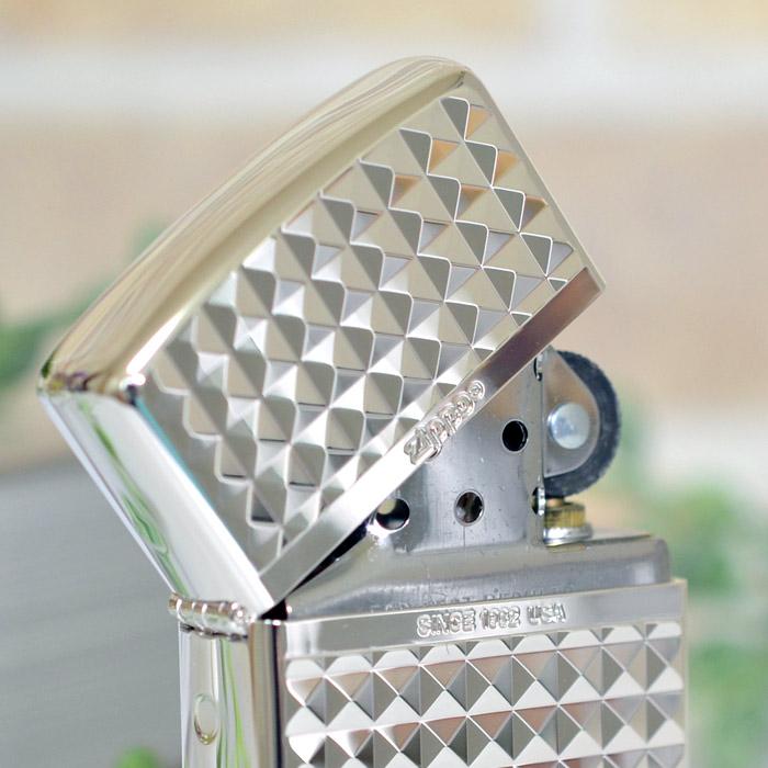 ARMOR アーマー  3D深彫り彫刻 両面加工  16SD-DD ダイヤモンドヘッド ◆ ZIPPO ジッポーライター_4