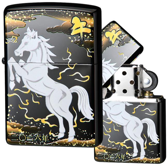 ZIPPO（ジッポー） ジッポーライター 令和八年度干支「午」モデル 黒