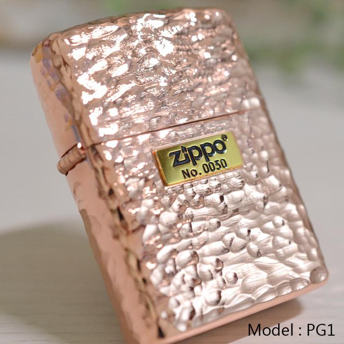 ZIPPO アーマー ジッポー ライター ピンクゴールド 彫刻 限定ナンバー入 ZIPPO（ジッポー） ジッポーライター ARMOR アーマー 5面ハンマー