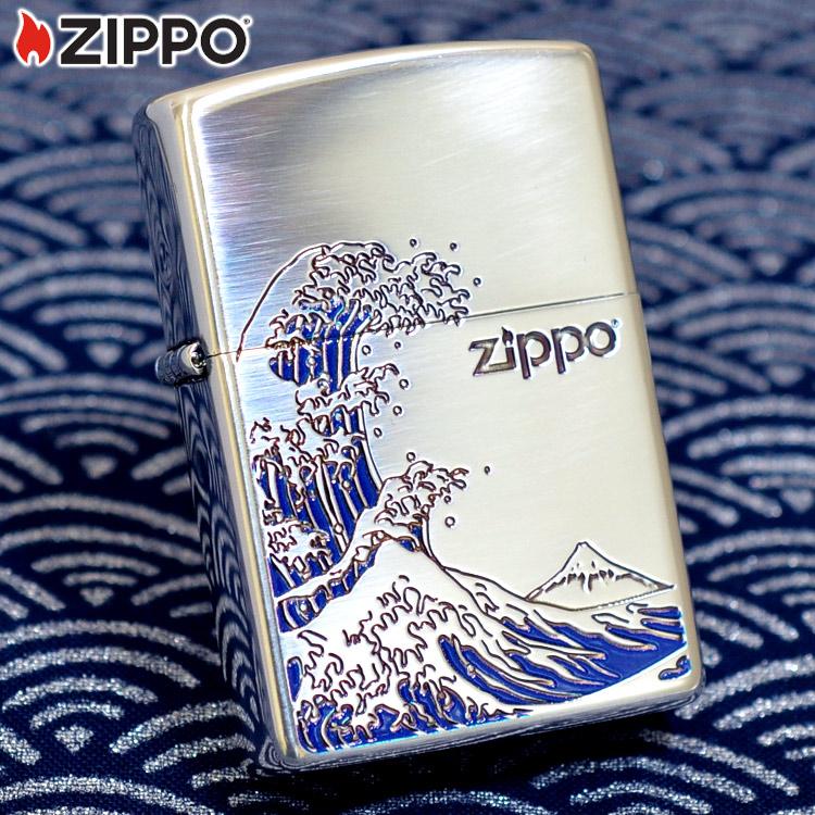 ZIPPO（ジッポー） 和柄 浪裏 ナミウラ SV シルバー ◇ ジッポー