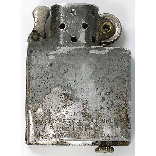 ZIPPO ブラック・クラックル1943年製 C.中古良品、リペイント