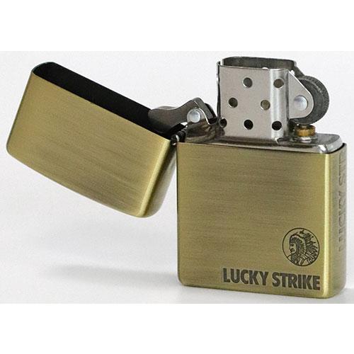 ZIPPO 「ラッキーストライク」ジッポーJ.ロゴ・インディアン柄古