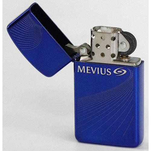 ZIPPO タバコ柄「メビウス」MEVIUS G.アーマー・スリム型ブルー