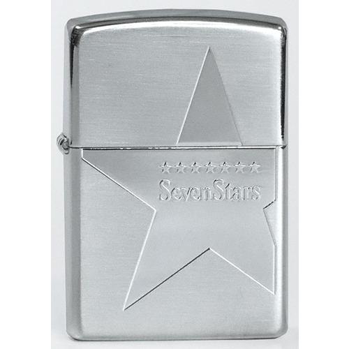 ZIPPO タバコ柄「セブンスター」 G.銀メッキ大きいスター、2011 ZIPPO タバコ柄「セブンスター」 G.銀メッキ大きいスター、2011