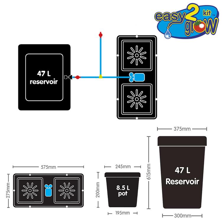 AutoPot easy2grow イージー2グロウ 2株用 自動散水キット |  | 01