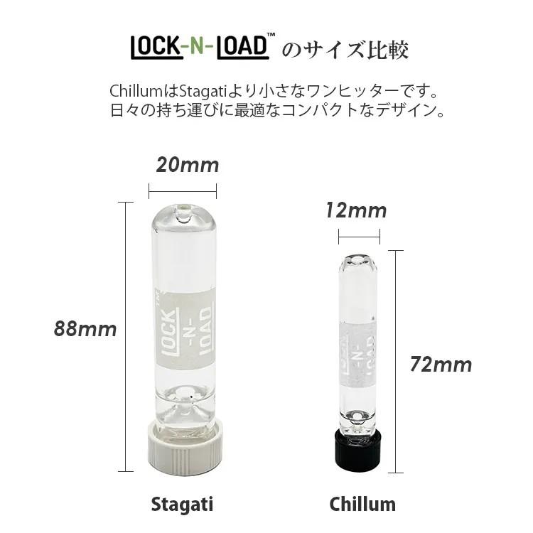 【メール便対応】 LOCK N LOAD Chillum キャップ付きガラスワンヒッター |  | 05