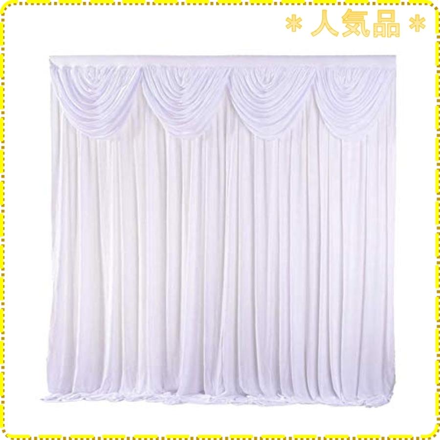 売れ筋公式店 Ybaymy 背景布 写真撮影用 カーテン バックグラウンド 布 撮影用 背景布 白 3m X 3m アイスシルクカーテン 垂れ幕 イベント 超特価sale開催 Chushim Org