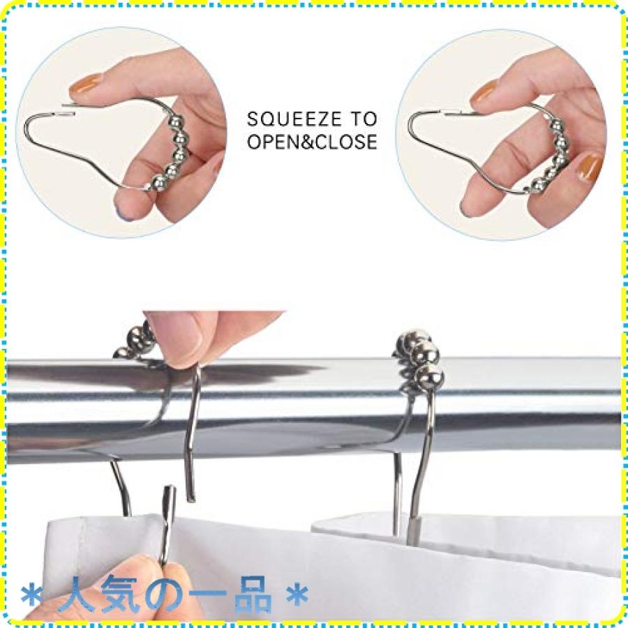 Www シャワーカーテンリング カーテンリングフック カーテンフック 開口設計 スライドリング しっかり 固定 メタル 取付簡単 内径37mm 12個入 カラバッシュ形状 Wss 66f4d521lwlx ジスクージ 通販 Yahoo ショッピング