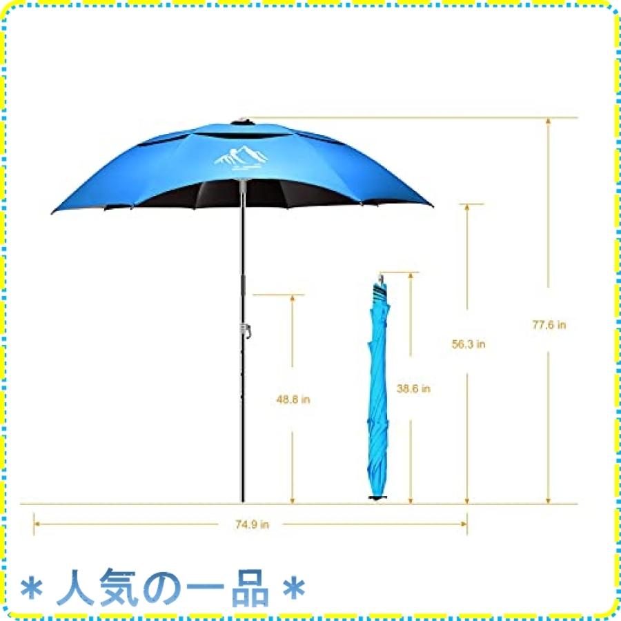 Besroy パラソル 釣り傘 釣り用パラソル 新型アナログで日焼けと99 Uvカット チルト機能付 360 回転調節 折り畳み Wss 72lahp1q9m65 ジスクージ 通販 Yahoo ショッピング