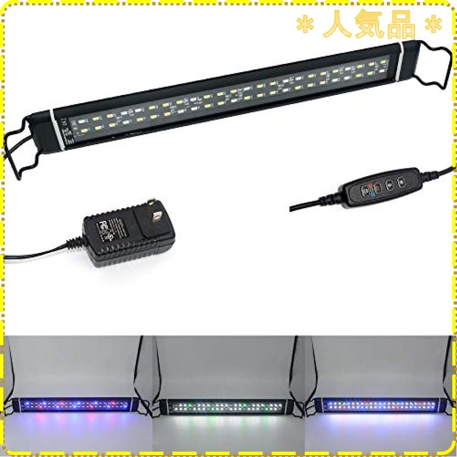 日本産 Varmhus 水槽ライト 水槽用照明 アクアリウムライト Led熱帯魚ライト4色白 赤 青 緑 タイマー付き 6 10 12h 定時と不 Altaghier Tv