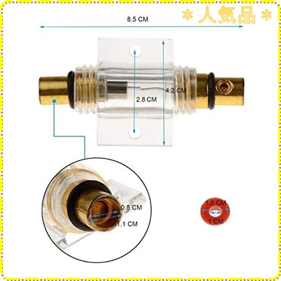 早割クーポン! 2個入 ヒューズホルダー カーオーディオ AGUヒューズホルダー カーオーディオヒューズホルダー 60Aヒューズ付き ヒュー zmart AGU ヒューズ ホルダー 8ゲージ AWG GA 60Aヒューズ付き ゲージ ヒューズボックス 防水 カーステレオ オーディオ