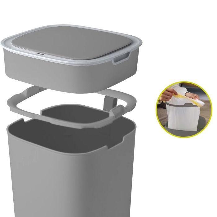 モランディ　プラスチックセンサービン 12L　グレー EK6288P-12L-GR