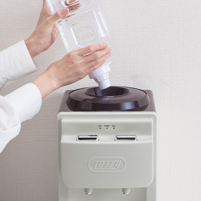 Toffy ウォーターサーバー K-WS2 ペールアクア 卓上型温冷両用 2L