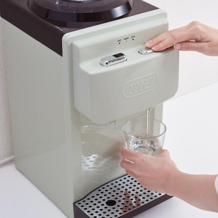 Toffy ウォーターサーバー K-WS2 ペールアクア 卓上型温冷両用 2L