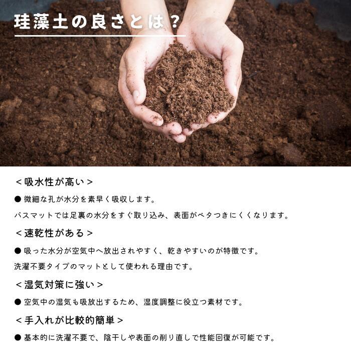 soil(珪藻土) - soil BATH MAT wave ソイル 二階建てバス引っ敷き 縮くれる