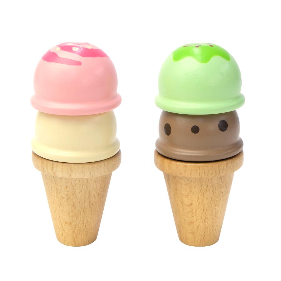 はじめてのおままごと アイスクリームセット マグネット 木のおもちゃ