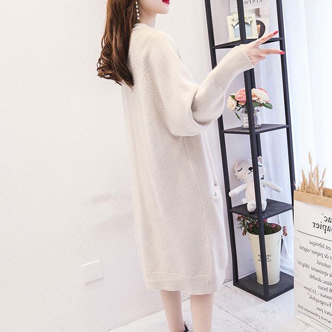 美品☆ビアズリー ニットコート コーディガン カーディガン　洗える　2022年 BEARDSLEY（ビアズリー） ニットコート FREE グレー レディース