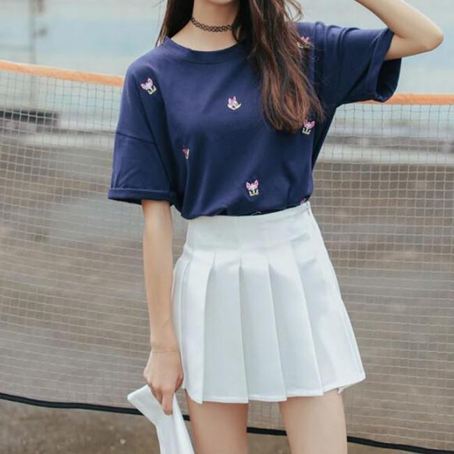 プリーツスカート ミニ 夏 スカート インナー付 レディース ミニ